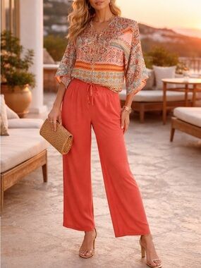 Chico's Colorful Kimono sleeve jacket